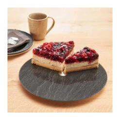 TURN Plateau à Gâteau Fromage Tournant LEONARDO En Verre Effet Marbre -Élégance Bar Soldes turn plateau a gateau fromage tournant leonardo en verre effet marbre 3