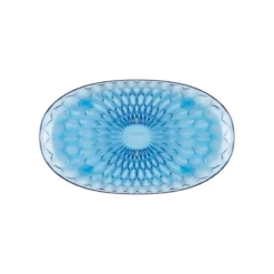 VANITY Grand Plateau Ovale 45X26.5 Cm GUZZINI Bleu Ciel