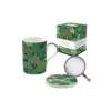 EASY LIFE WOODLAND Coffret Tisanière 35cl En Porcelaine Avec Filtre Inox -Élégance Bar Soldes woodland coffret tisaniere 35cl en porcelaine avec filtre inox